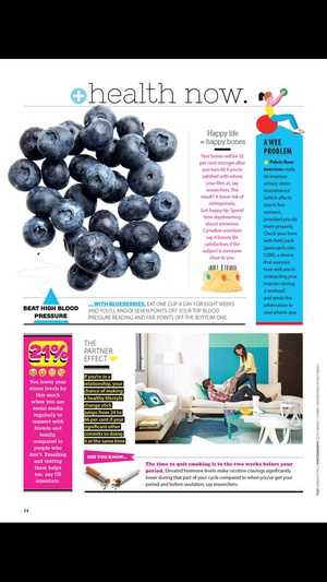 Screenshot Good Health Magazine on iPhone