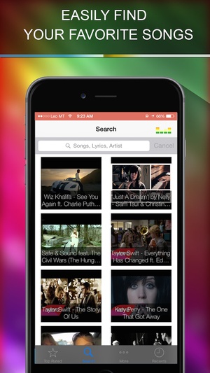 Screenshot Music Playlist manager on iPhone