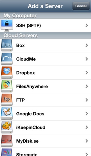 Screenshot Air Sharing for iPhone & iPod touch on iPhone