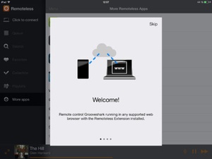 Screenshot Remoteless for Grooveshark (a Grooveshark Remote Control) on iPad