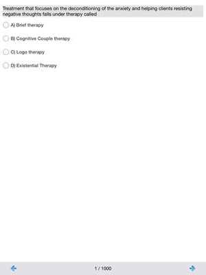 Screenshot ASWB National Social Work Exam for Licensure and Certification on iPad