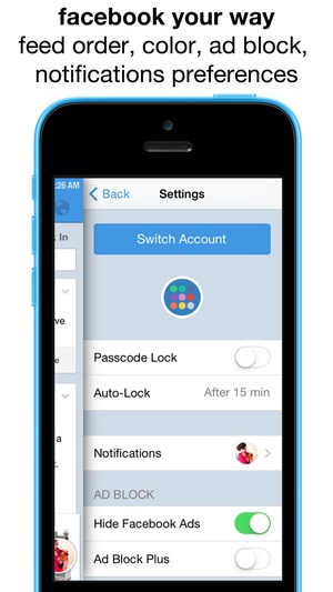 Screenshot Friendly for facebook + messenger on iPhone