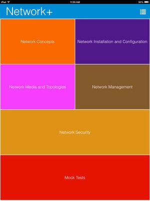 Screenshot CompTIA Network+ N10 on iPad