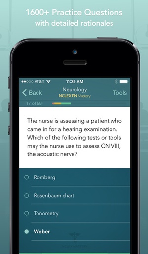 Screenshot NCLEX PN Mastery on iPhone
