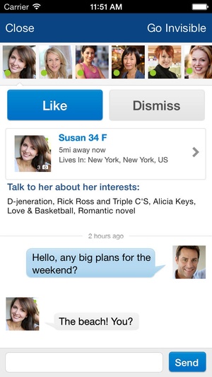 Screenshot AYI on iPhone