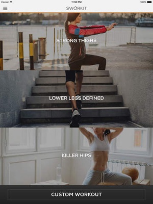 Screenshot Lower Body Sworkit on iPad
