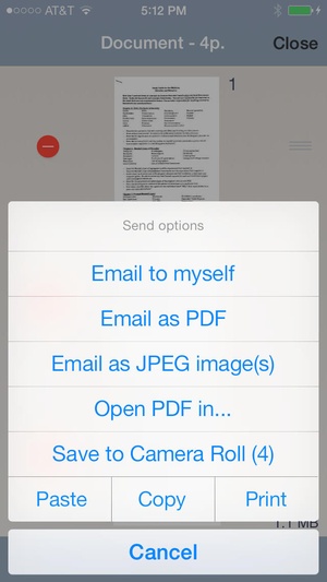 Screenshot TurboScan on iPhone