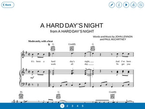 Screenshot Musicnotes Player on iPad