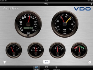 Screenshot VDO Gauges2Go on iPad