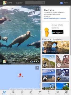 Screenshot Street View with Camera Maps, Places Search, Route & Track path finder on iPad