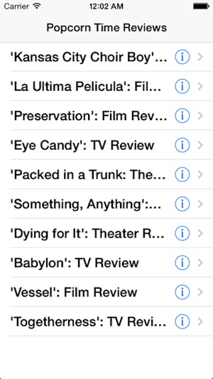 Screenshot Popcorn Time on iPhone