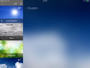 Screenshot Weather 2x on iPad