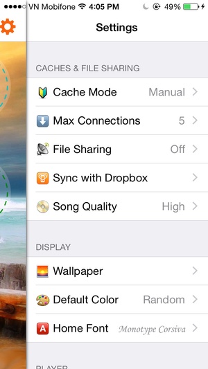 Screenshot Music Plus on iPhone