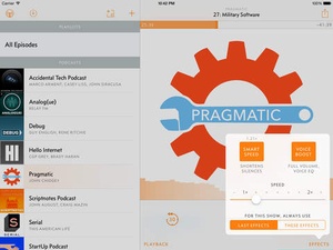 Screenshot Overcast: Podcast Player on iPad