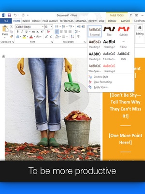 Screenshot Full Docs for Microsoft Office, Word, Excel, PowerPoint, Outlook & OneNote on iPad