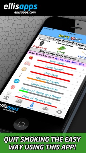 Screenshot Stop Smoking Cigarettes Now Quit Smokes Forever Tracker, Counter, & No Smoker Cigarette Quitter Coach App on iPhone