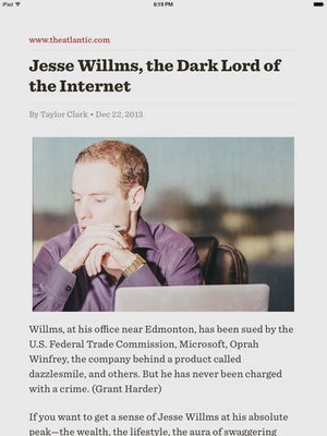 Screenshot Readability™ on iPad