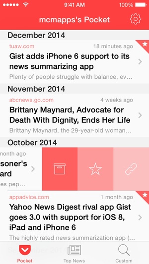 Screenshot Gist on iPhone