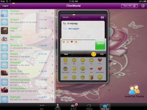 Screenshot iTim Text MMS Messenger on iPad