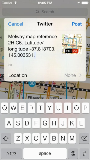 Screenshot iMelway Edition 40 on iPhone