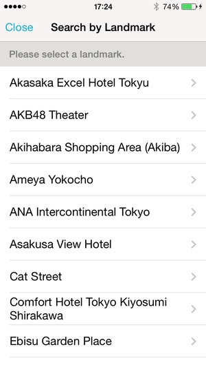 Screenshot Tokyo Subway Navigation for Tourists on iPhone
