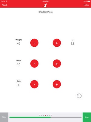 Screenshot FitBuddy Gym Tracker on iPad