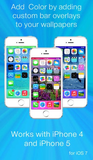 Screenshot Pixoram Wallpaper Overlays for Color Docks on iPhone