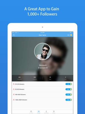 Screenshot TwitFollower for Twitter on iPad