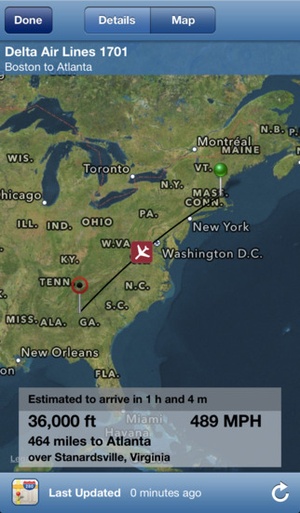 Screenshot Flight Update Pro on iPhone