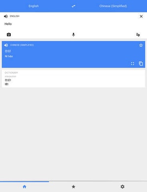 Screenshot Google Translate on iPad