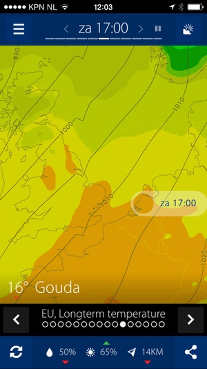 Screenshot Sat24 on iPhone