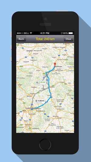 Screenshot GPS Navigation for Google Maps on iPhone
