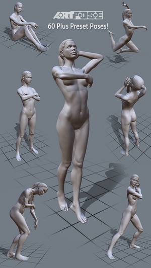 Screenshot ArtPose Female Edition on iPhone