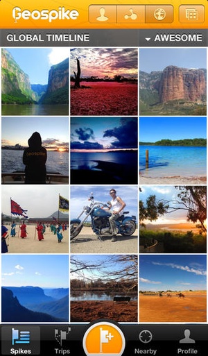 Screenshot Geospike on iPhone