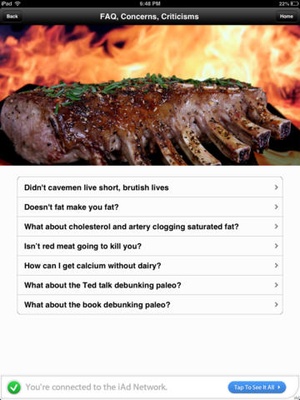 Screenshot A Beginner's Guide to Paleo on iPad