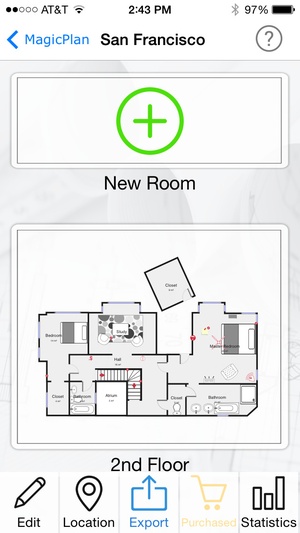 Screenshot MagicPlan CSI on iPhone