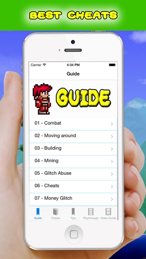 Screenshot Complete Cheats and Video Guide for Terraria on iPhone