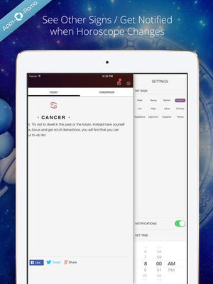 Screenshot Horoscopes with mPoints on iPad