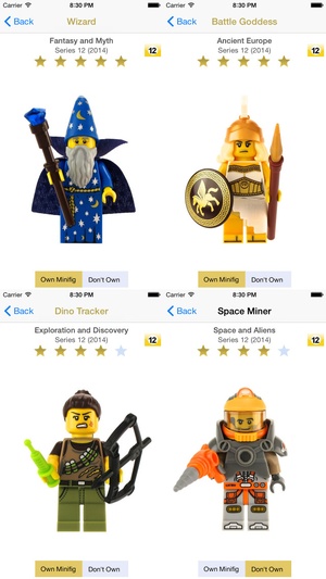 Screenshot MyMinis on iPhone