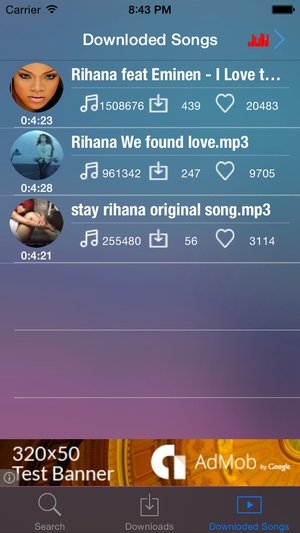 Screenshot DownCloud on iPhone