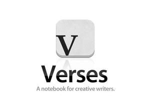 Screenshot Verses notebook + rhyming dictionary on iPad