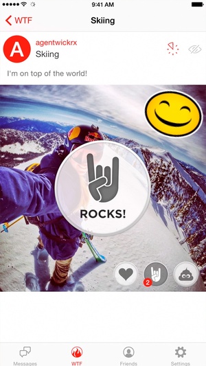 Screenshot Wickr on iPhone