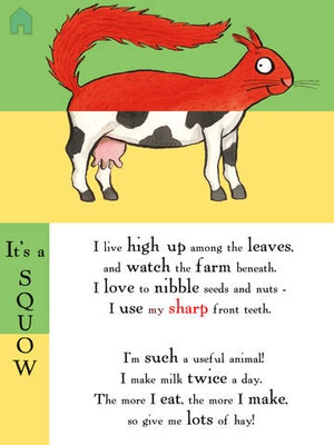 Screenshot Axel Scheffler's Flip Flap Farm on iPad