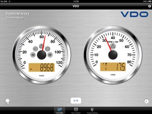 Screenshot VDO Gauges2Go on iPad