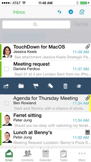Screenshot TouchDown for iOS on iPhone