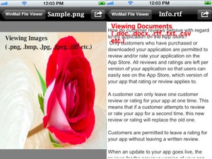 Screenshot Winmail Viewer for iPhone 6, iPhone 6 Plus, iPad Air & iPad Mini on iPad