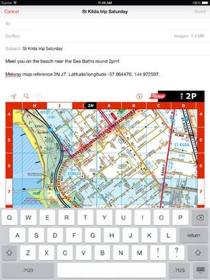 Screenshot iMelway Edition 40 on iPad