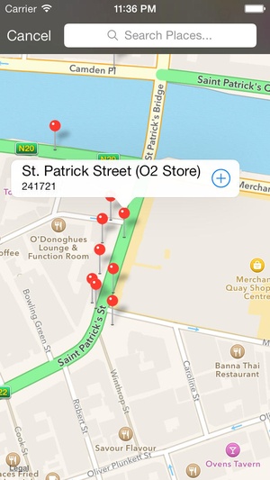 Screenshot Cork Bus on iPhone
