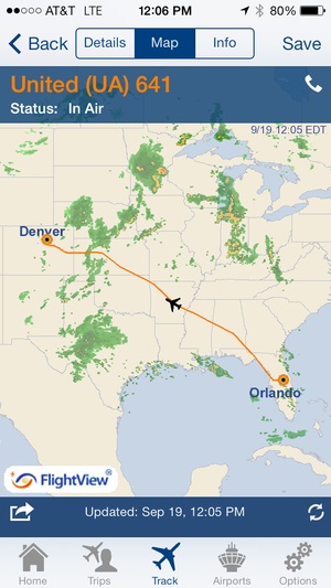 Screenshot FlightView Elite on iPhone