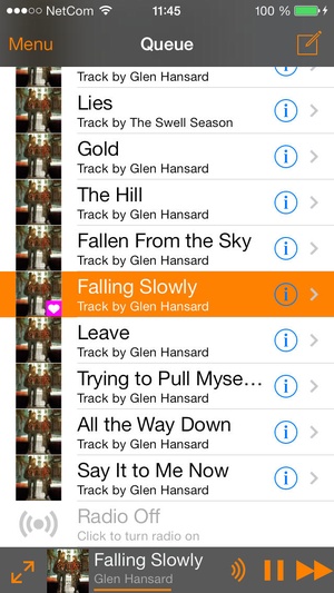 Screenshot Remoteless for Grooveshark (a Grooveshark Remote Control) on iPhone